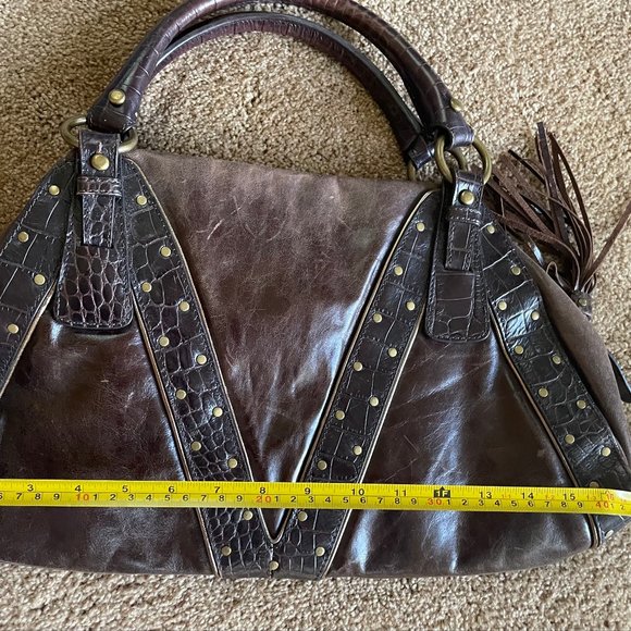 Via Spiga  two tone studded dome satchel - Picture 9 of 10